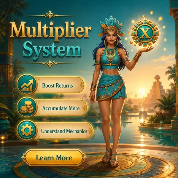 Character demonstrating ComboBoost Multiplier System sports betting mechanics at ethereal shrine