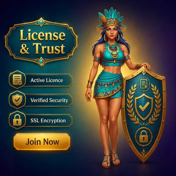 Keeper of Springs protecting trust shields as player signs up at License and Trust Infrastructure