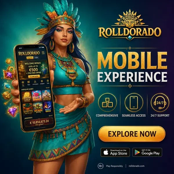 Guardian of Springs presenting Rolldorado mobile app with comprehensive gaming experience
